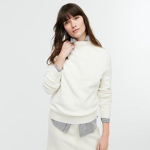 J Crew Mockneck Sweater in Super Soft Yarn
